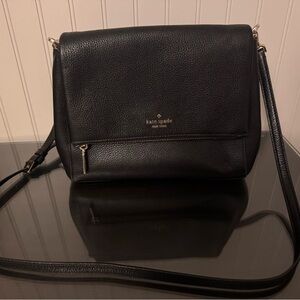 Kate Spade Black Pebbled Leather Crossbody Bag